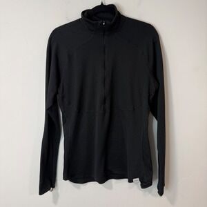 Patagonia Capilene Thermal Weight Zip-Neck Polartec Power Grid Black Womens XL
